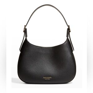 Kate Spade New York Penny Hobo Black Pebbled Leather Shoulder Bag